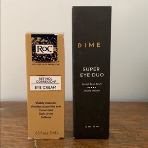 NIB Roc eye cream and Dime lash serum and mascara!